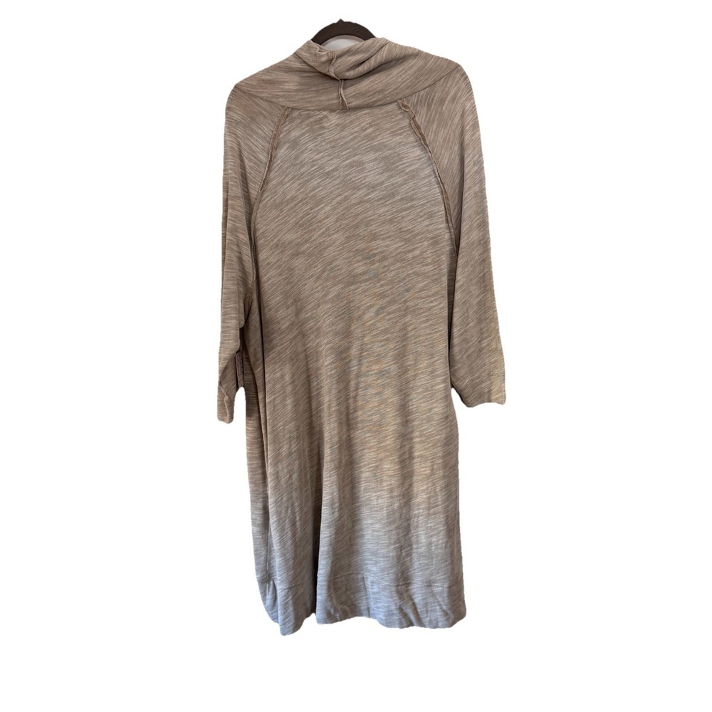 Free People FP Beach Terri Cocoon Dress M/L Oatmeal Cowl Neck Lagenlook NWT - Picture 5 of 11